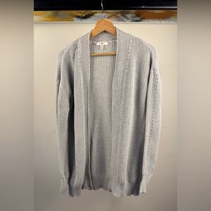 BP. Light Gray Open-Front Knit Cardigan – Size XS